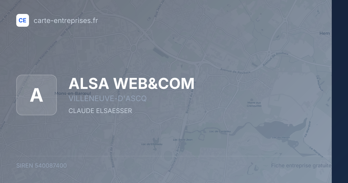ALSA WEB&COM — 540087400 — fiche entreprise