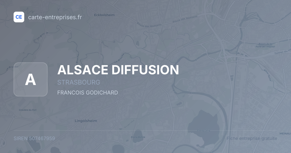 ALSACE DIFFUSION — 507467959 — fiche entreprise