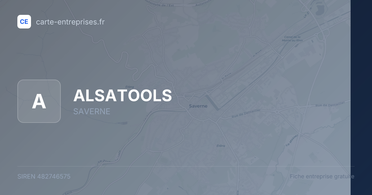 ALSATOOLS — 482746575 — fiche entreprise