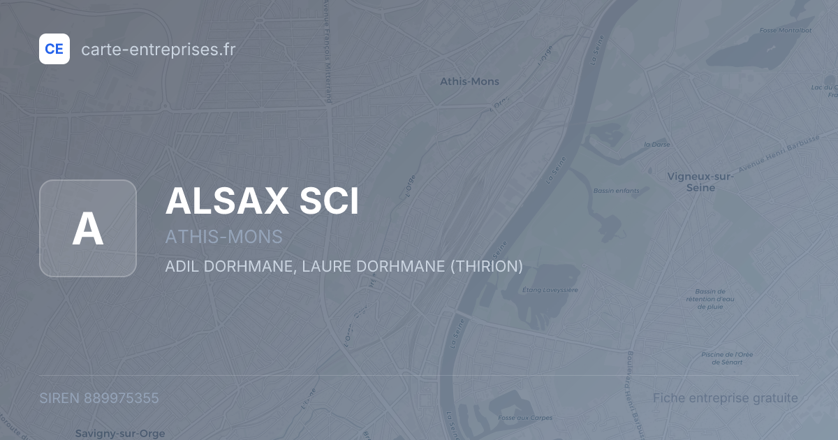 ALSAX SCI — 889975355 — fiche entreprise