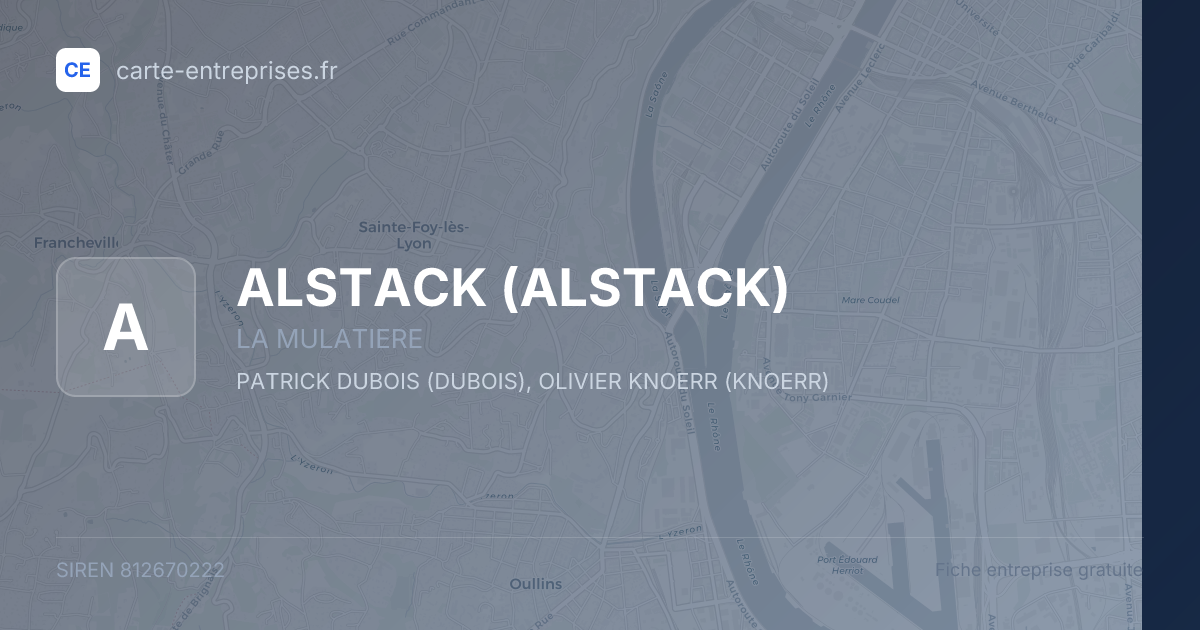 ALSTACK — 812670222 — fiche entreprise