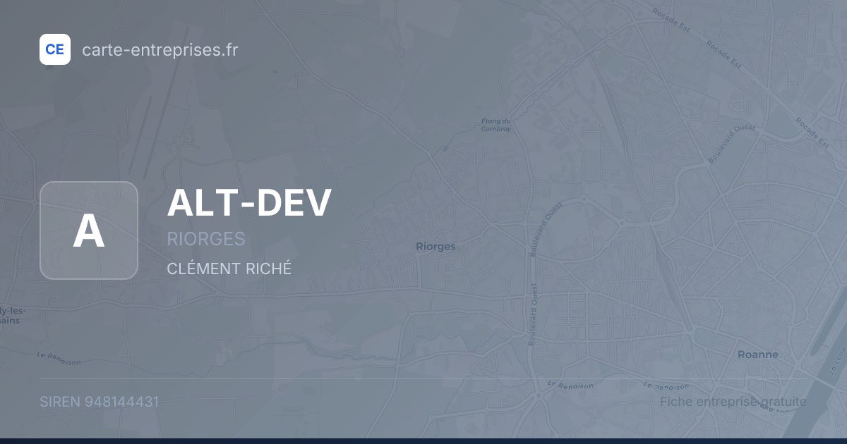 ALT-DEV — 948144431 — fiche entreprise