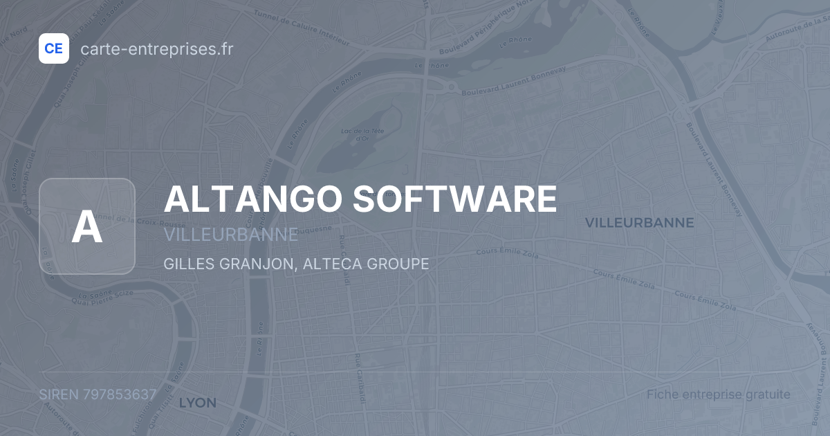 ALTANGO SOFTWARE — 797853637 — fiche entreprise