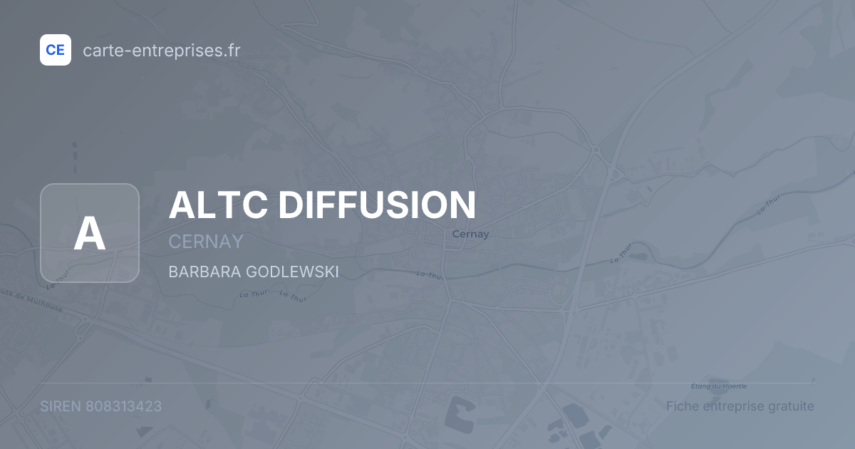 ALTC DIFFUSION — 808313423 — fiche entreprise