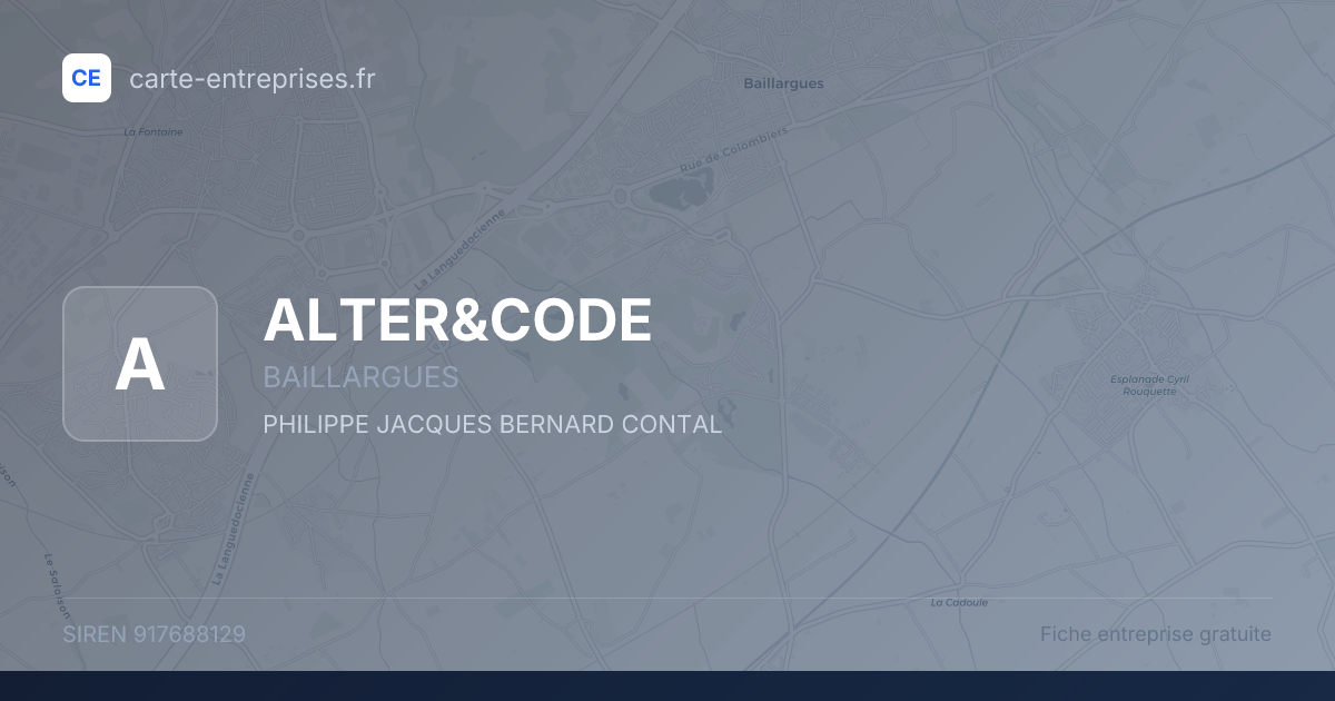 ALTER&CODE — 917688129 — fiche entreprise