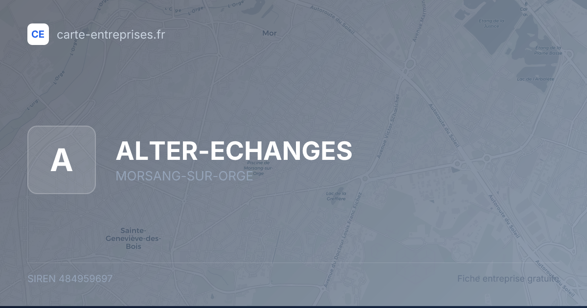 ALTER-ECHANGES — 484959697 — fiche entreprise