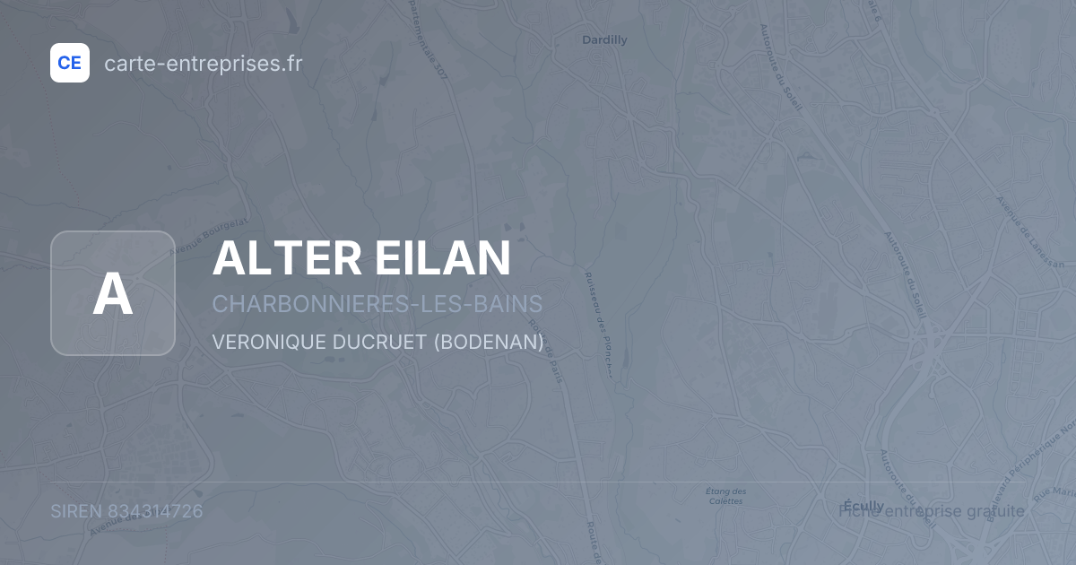 ALTER EILAN — 834314726 — fiche entreprise
