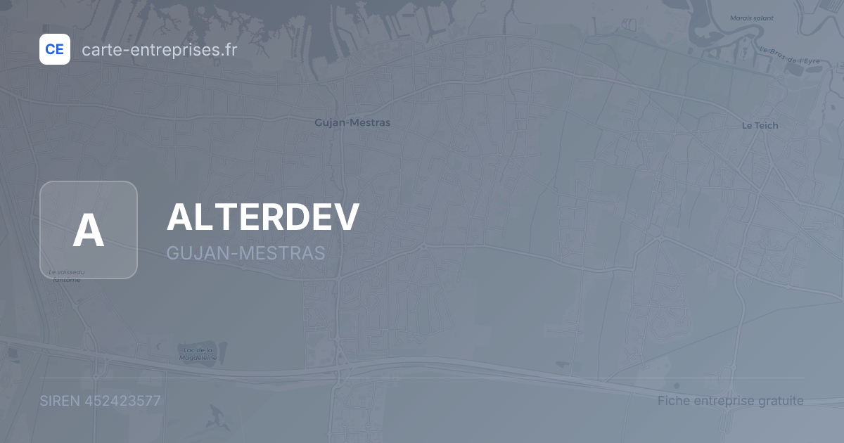 ALTERDEV — 452423577 — fiche entreprise