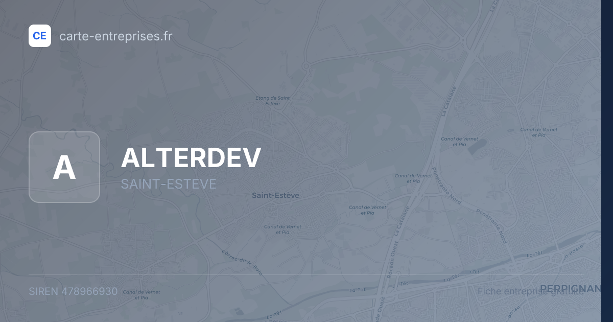 ALTERDEV — 478966930 — fiche entreprise