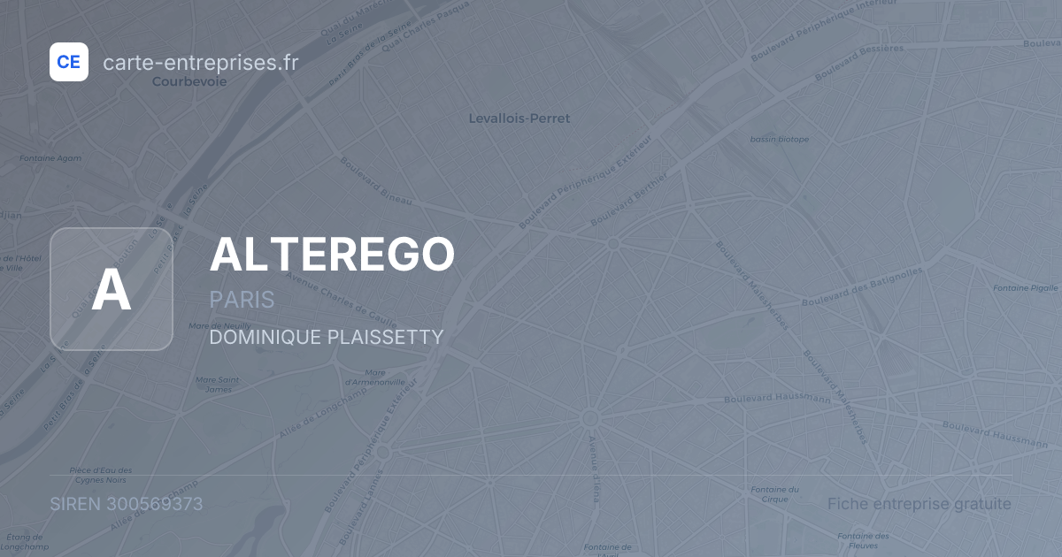 ALTEREGO — 300569373 — fiche entreprise