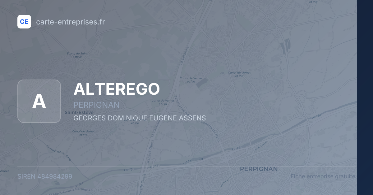 ALTEREGO — 484984299 — fiche entreprise