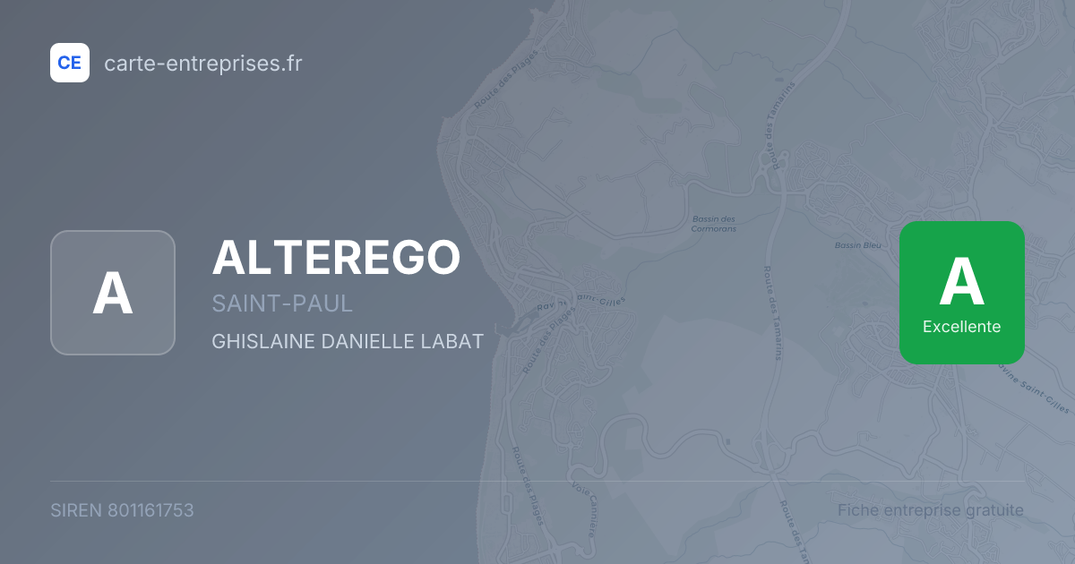 ALTEREGO — 801161753 — fiche entreprise