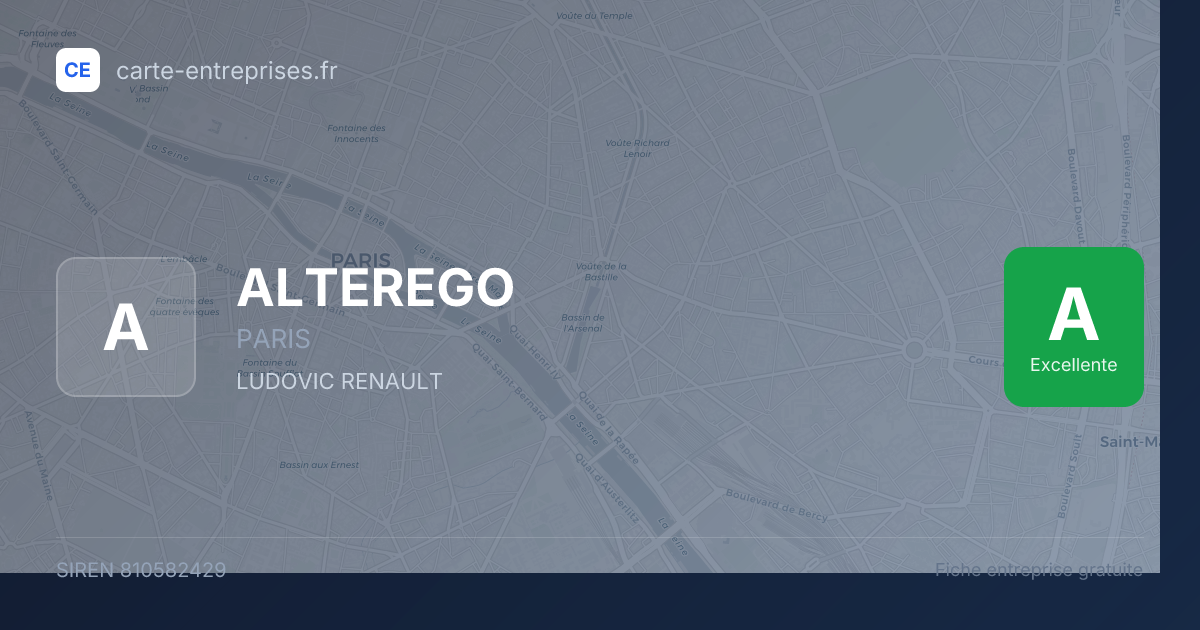 ALTEREGO — 810582429 — fiche entreprise