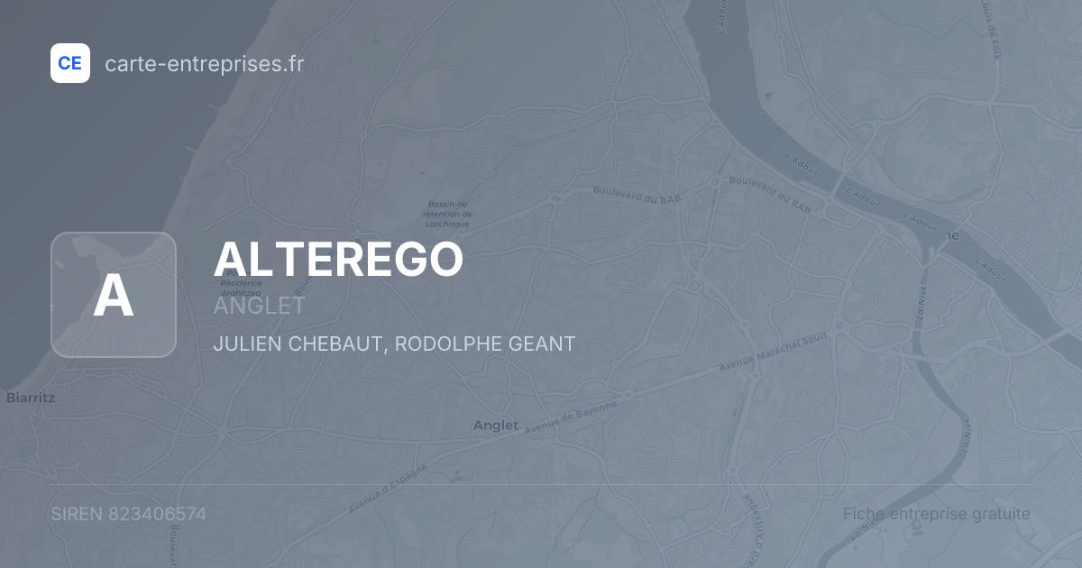 ALTEREGO — 823406574 — fiche entreprise