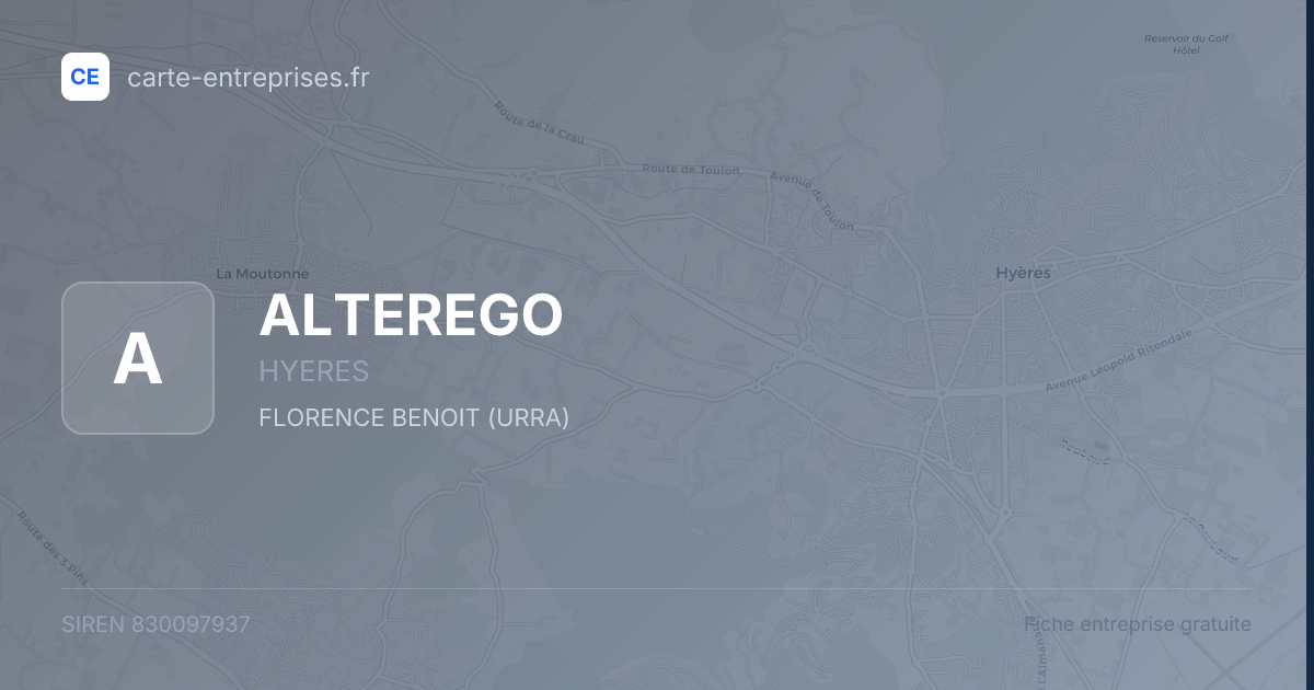 ALTEREGO — 830097937 — fiche entreprise