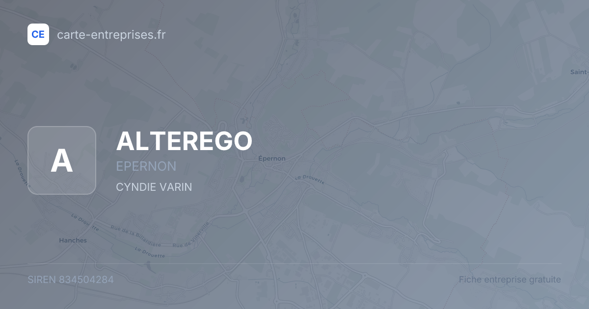 ALTEREGO — 834504284 — fiche entreprise