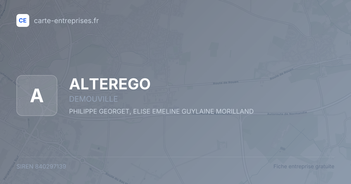 ALTEREGO — 840297139 — fiche entreprise
