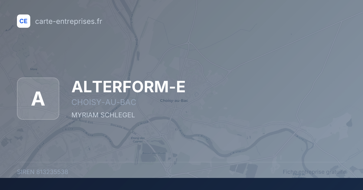 ALTERFORM-E — 813235538 — fiche entreprise