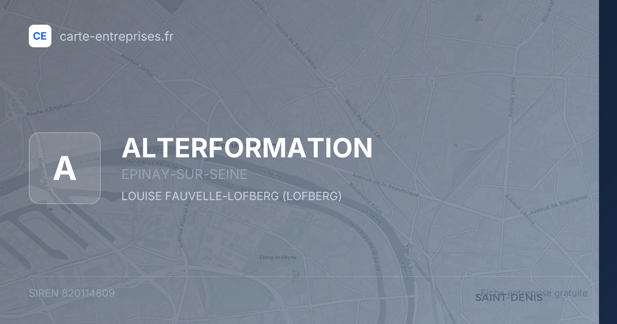 ALTERFORMATION — 820114809 — fiche entreprise