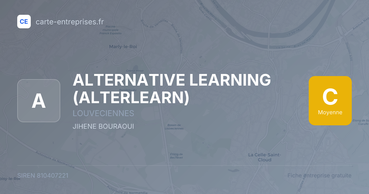 ALTERNATIVE LEARNING (ALTERLEARN) — 810407221 — fiche entreprise
