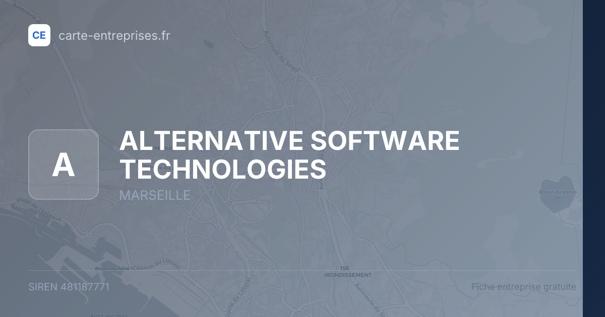 ALTERNATIVE SOFTWARE TECHNOLOGIES — 481187771 — fiche entreprise
