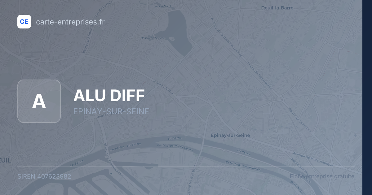 ALU DIFF — 407623982 — fiche entreprise