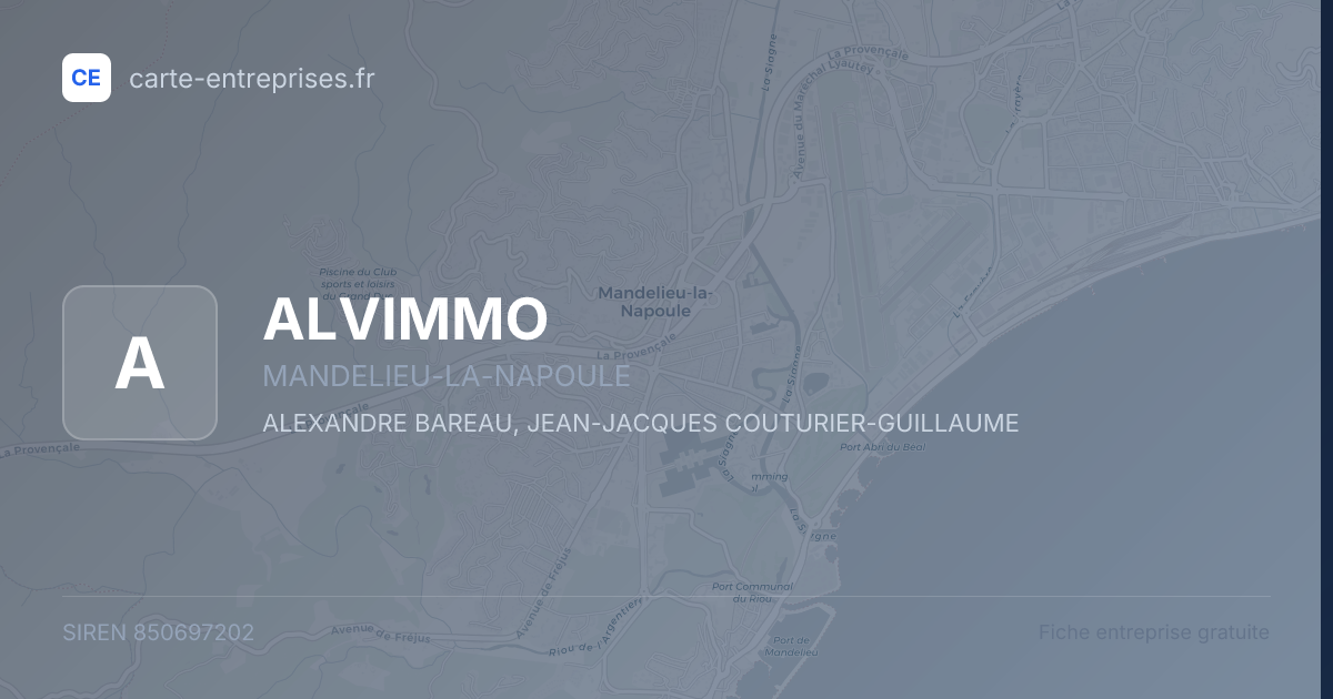 ALVIMMO — 850697202 — fiche entreprise
