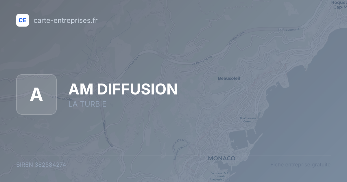 AM DIFFUSION — 382584274 — fiche entreprise