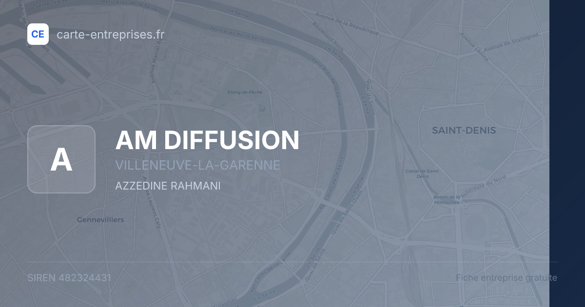 AM DIFFUSION — 482324431 — fiche entreprise