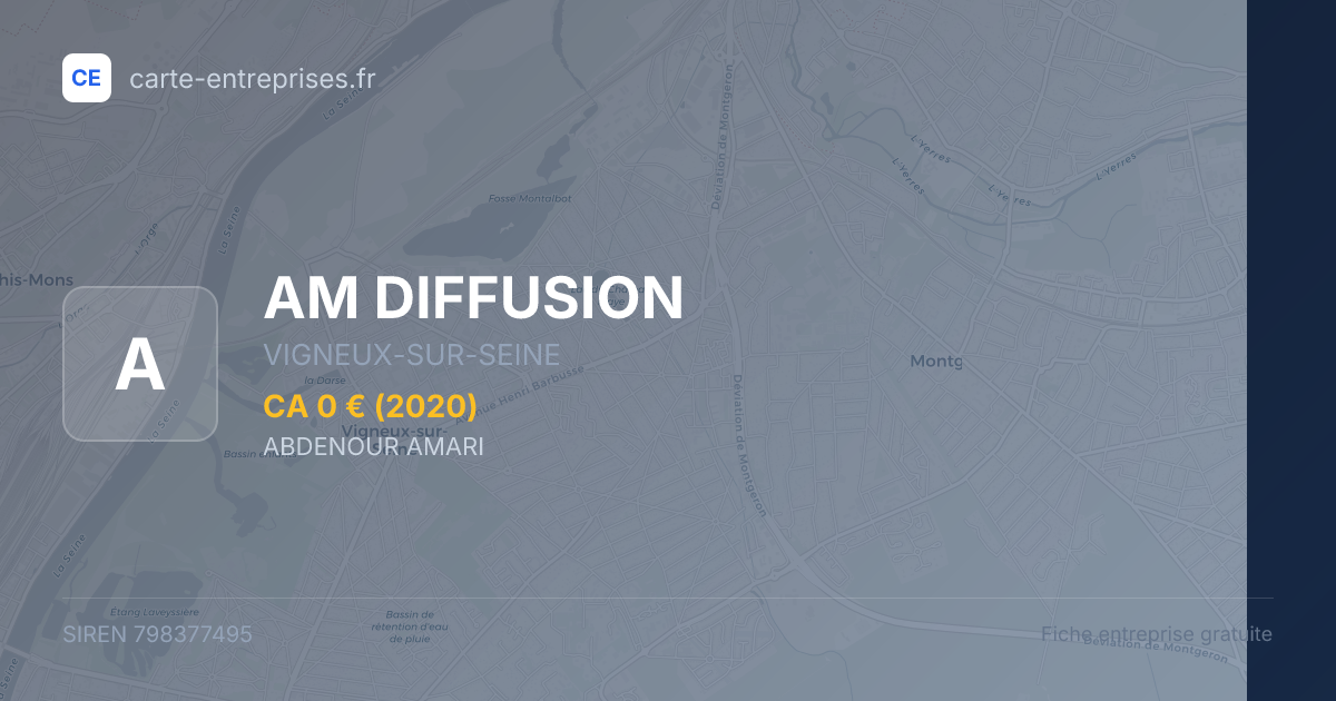 AM DIFFUSION — 798377495 — fiche entreprise