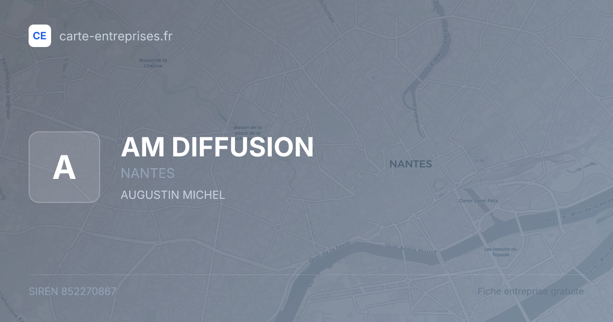 AM DIFFUSION — 852270867 — fiche entreprise