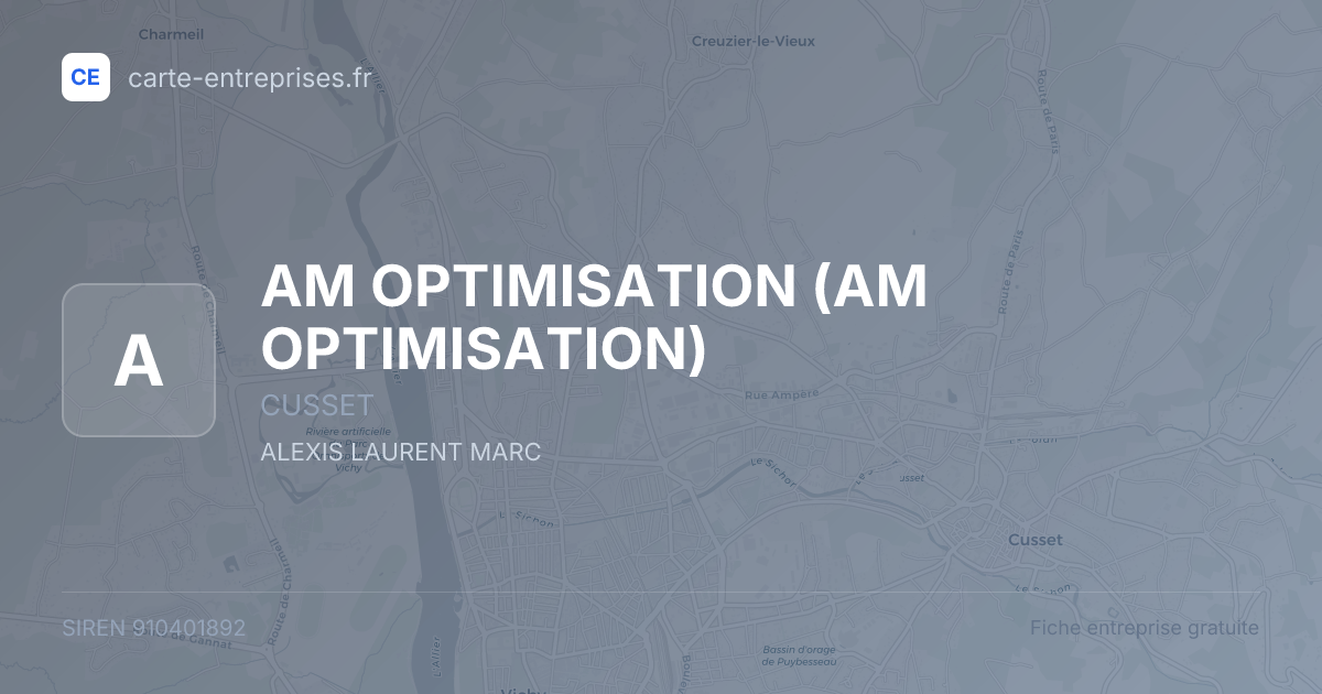 AM OPTIMISATION — 910401892 — fiche entreprise