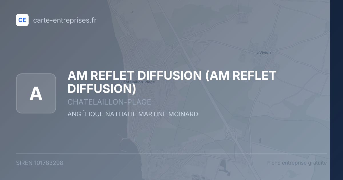AM REFLET DIFFUSION — 101783298 — fiche entreprise