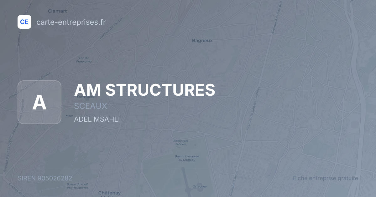 AM STRUCTURES — 905026282 — fiche entreprise