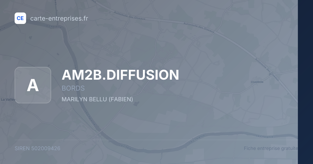 AM2B.DIFFUSION — 502009426 — fiche entreprise