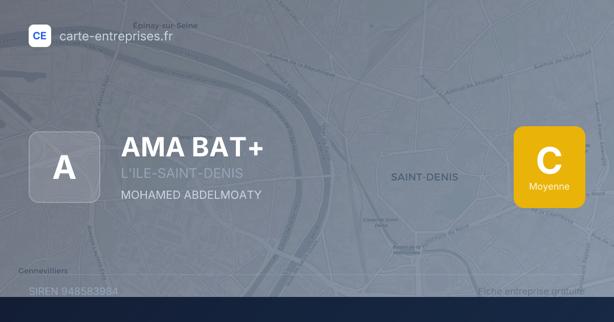 AMA BAT+ — 948583984 — fiche entreprise