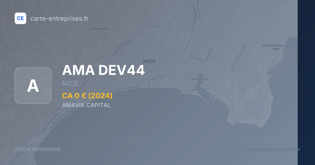 AMA DEV44 — 984686659 — fiche entreprise