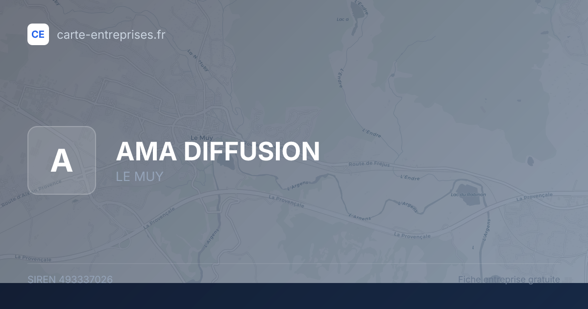 AMA DIFFUSION — 493337026 — fiche entreprise