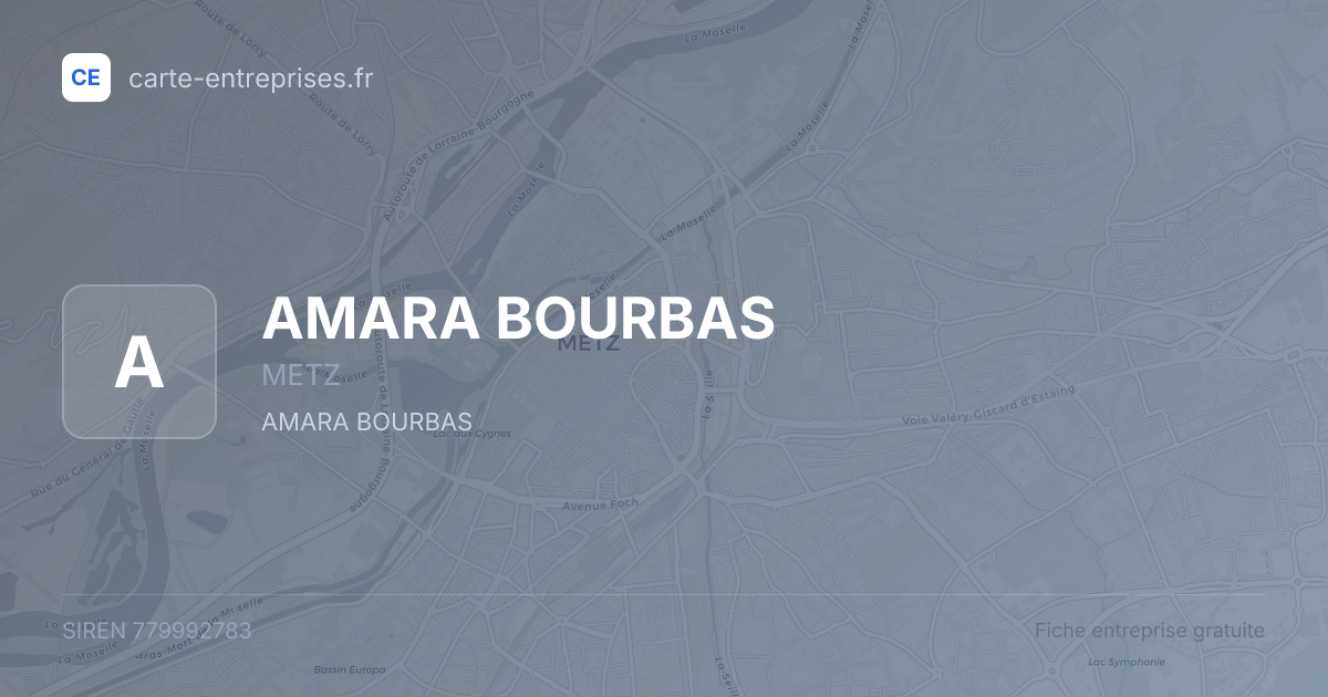 AMARA BOURBAS — 779992783 — fiche entreprise