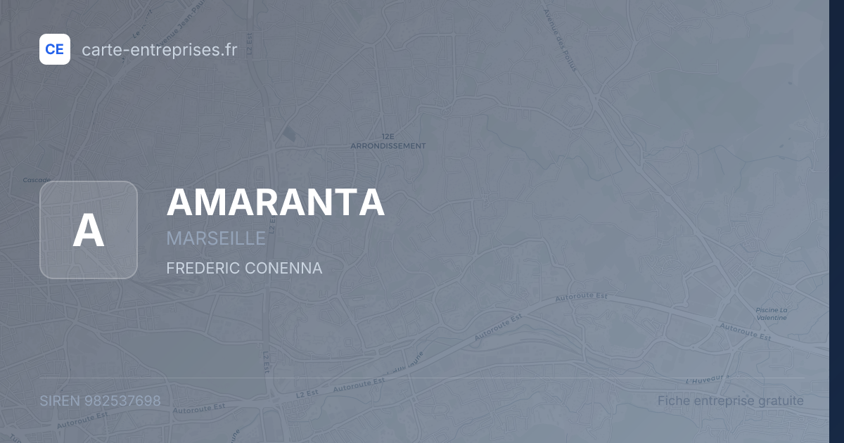 AMARANTA — 982537698 — fiche entreprise