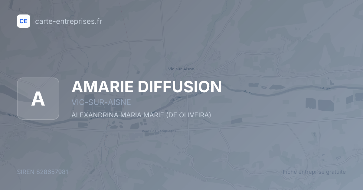 AMARIE DIFFUSION — 828657981 — fiche entreprise