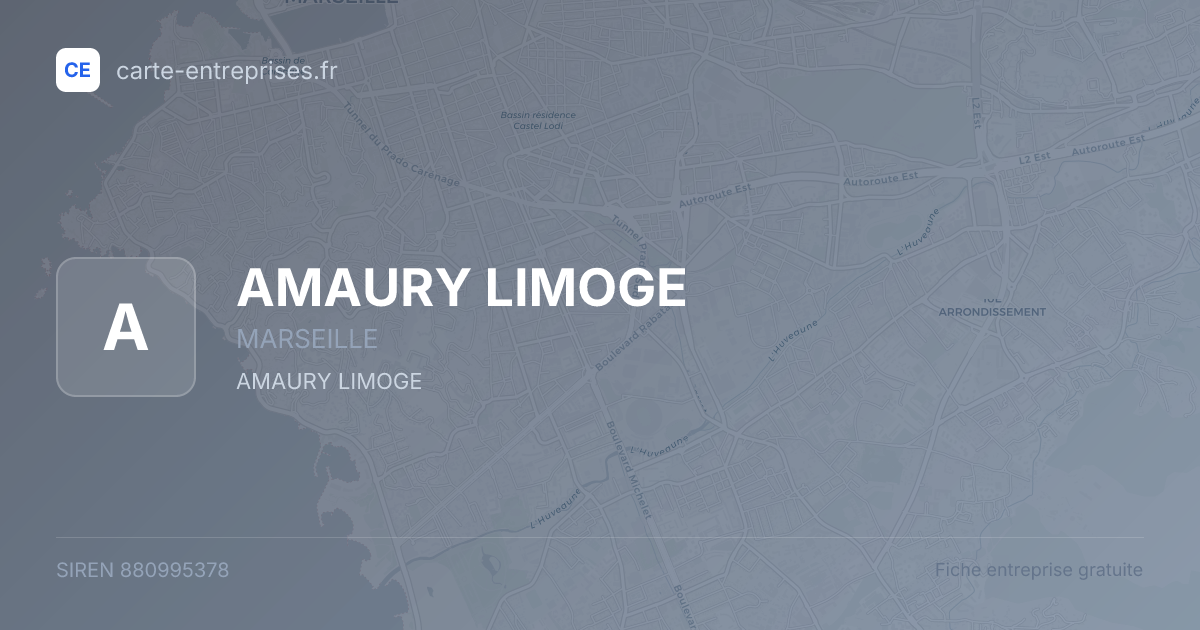 AMAURY LIMOGE — 880995378 — fiche entreprise