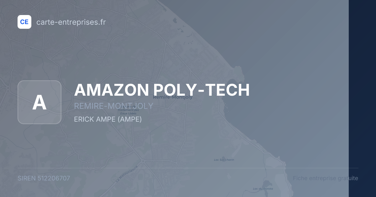 AMAZON POLY-TECH — 512206707 — fiche entreprise
