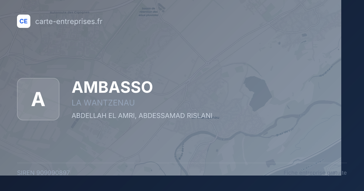 AMBASSO — 909990897 — fiche entreprise