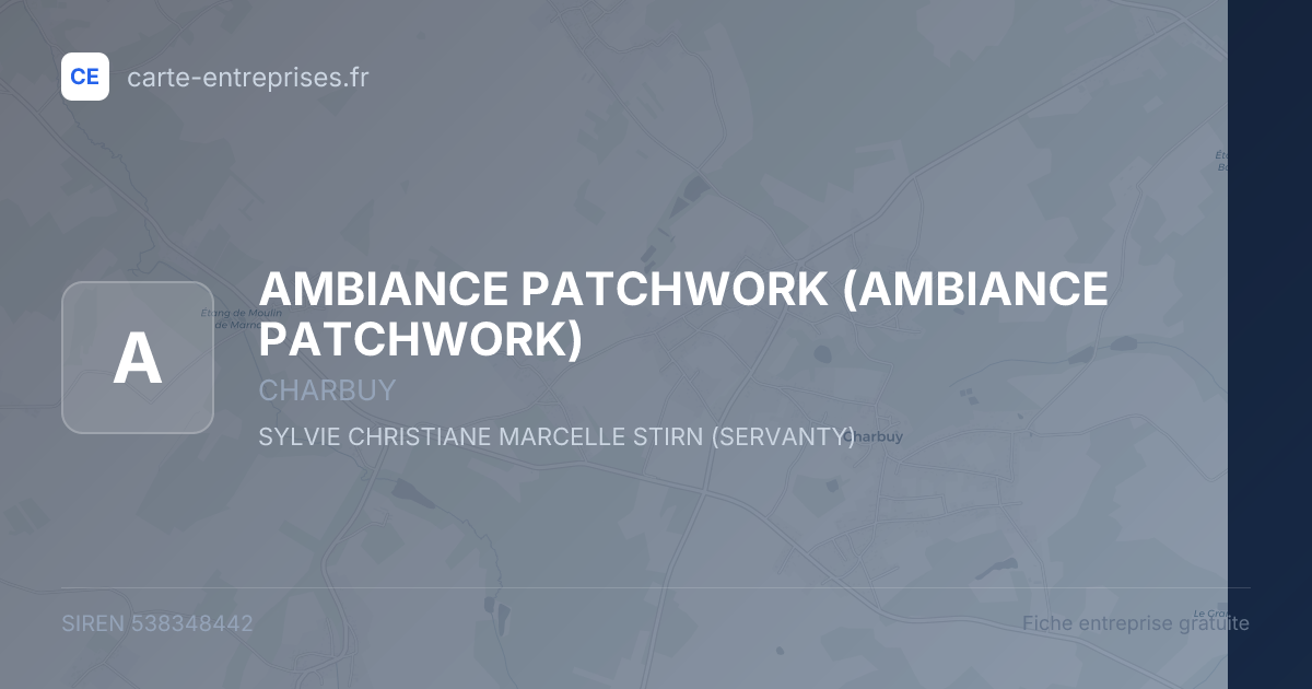 AMBIANCE PATCHWORK — 538348442 — fiche entreprise