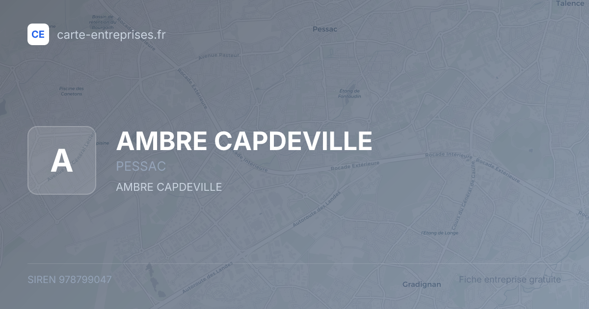 AMBRE CAPDEVILLE — 978799047 — fiche entreprise