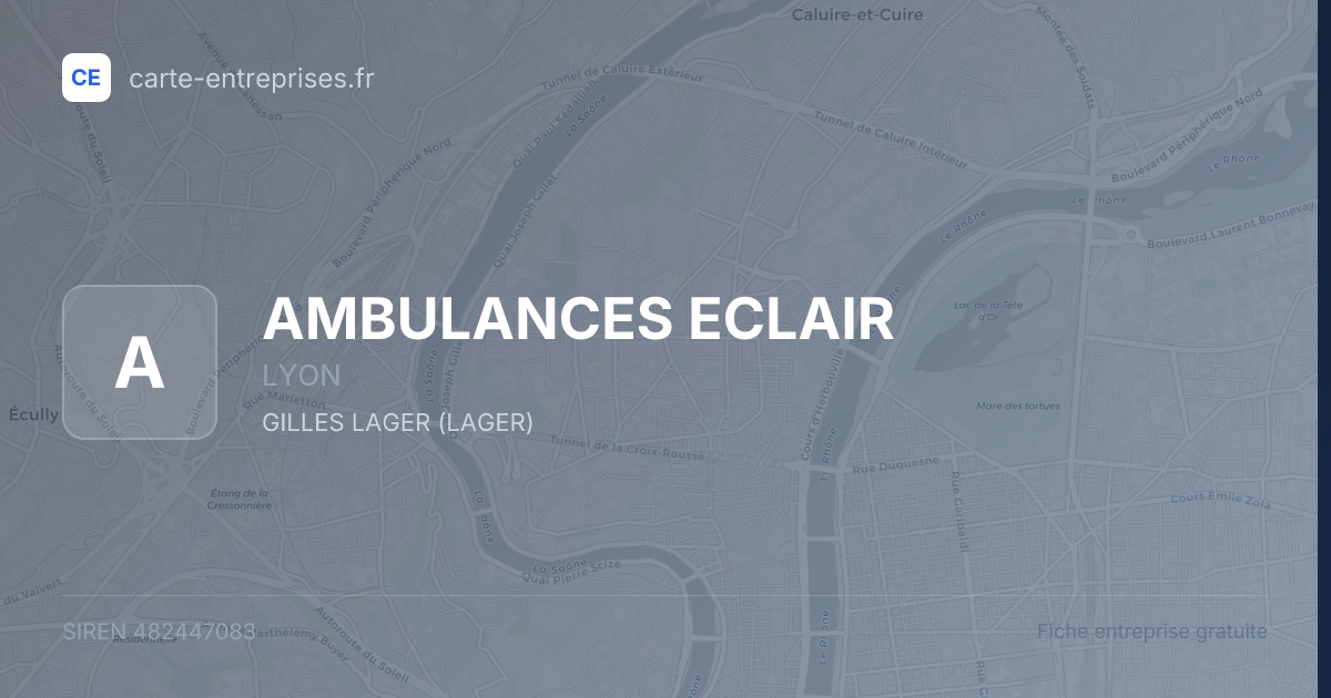 AMBULANCES ECLAIR — 482447083 — fiche entreprise