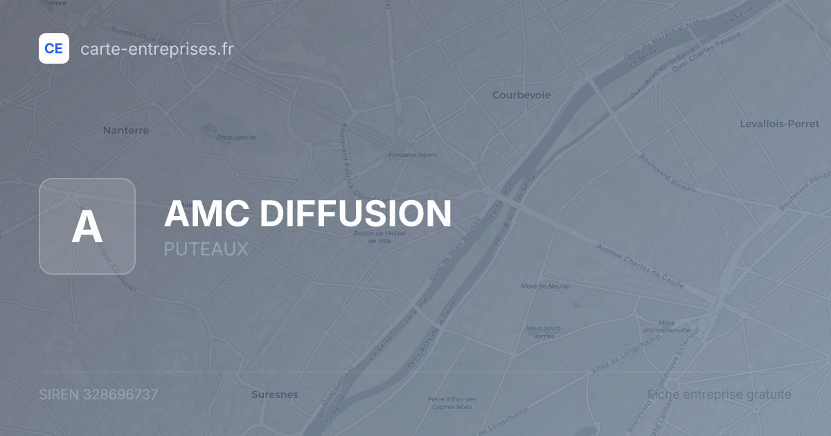 AMC DIFFUSION — 328696737 — fiche entreprise