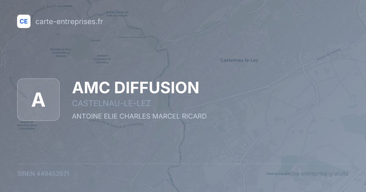 AMC DIFFUSION — 449452671 — fiche entreprise