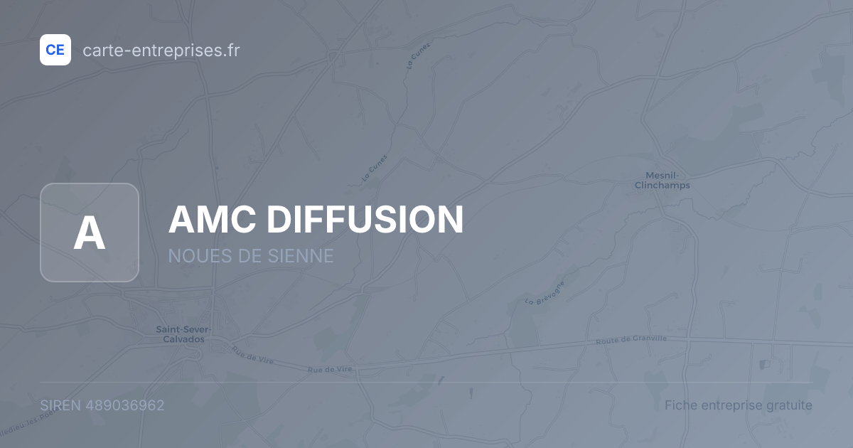 AMC DIFFUSION — 489036962 — fiche entreprise
